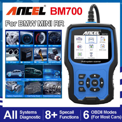 ANCEL BM700 Fit for BMW All System OBD2 Scanner EPB CBS ABS SRS Diagnostic Tool