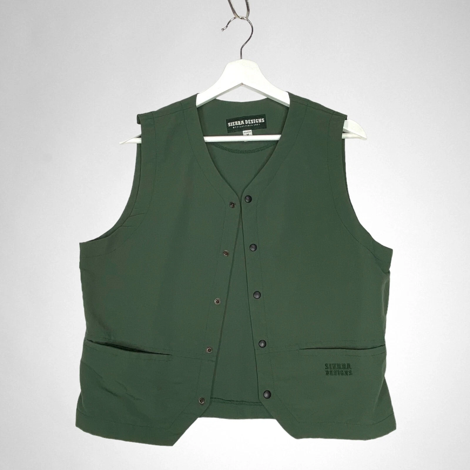 SIERRA DESIGNS Medium Green Utility Vest Unisex Outdoor
