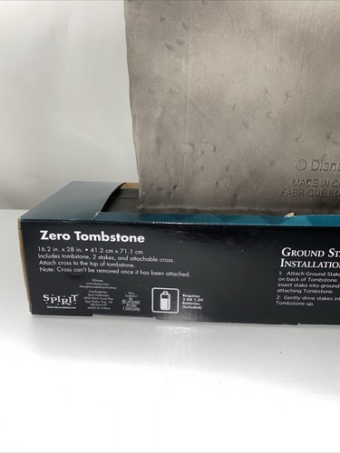 2024 Disney Nightmare Before Christmas Zero Light Up Tombstone Blow Mold IN HAND - Picture 6 of 8