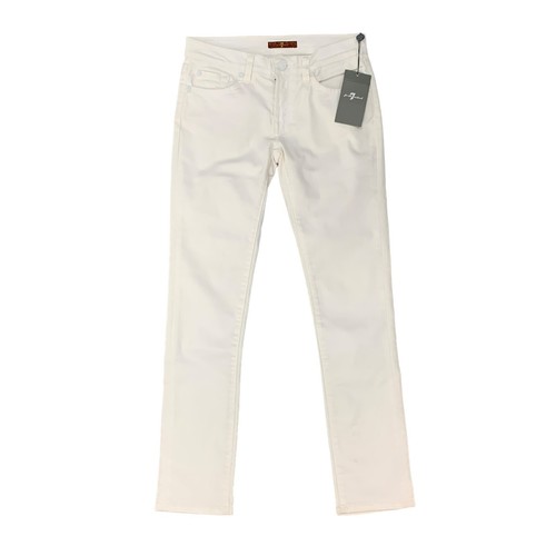 7 For All Mankind Roxanne Jeans Youth Girls 10 Clean White Denim Stretch Skinny - 第 1/13 張圖片