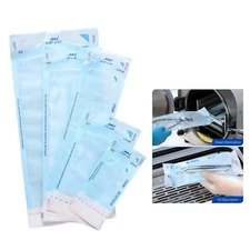 JMU 3.5 x 10" Self Sealing Sterilization Autoclave Pouch Bags with Indicators