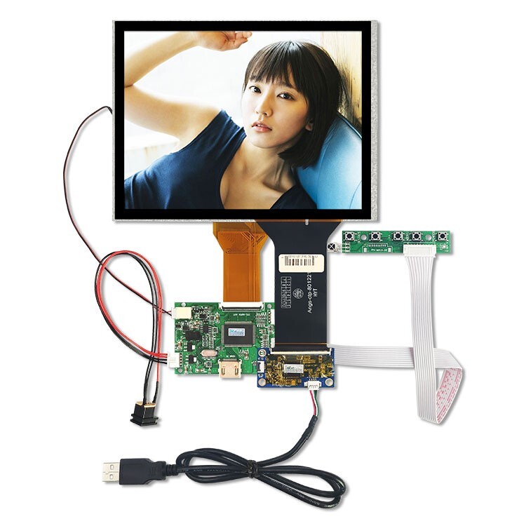 8'' LCD Touch Screen Driver Board DIY Project Industrial Display Hdmi Panel Kit