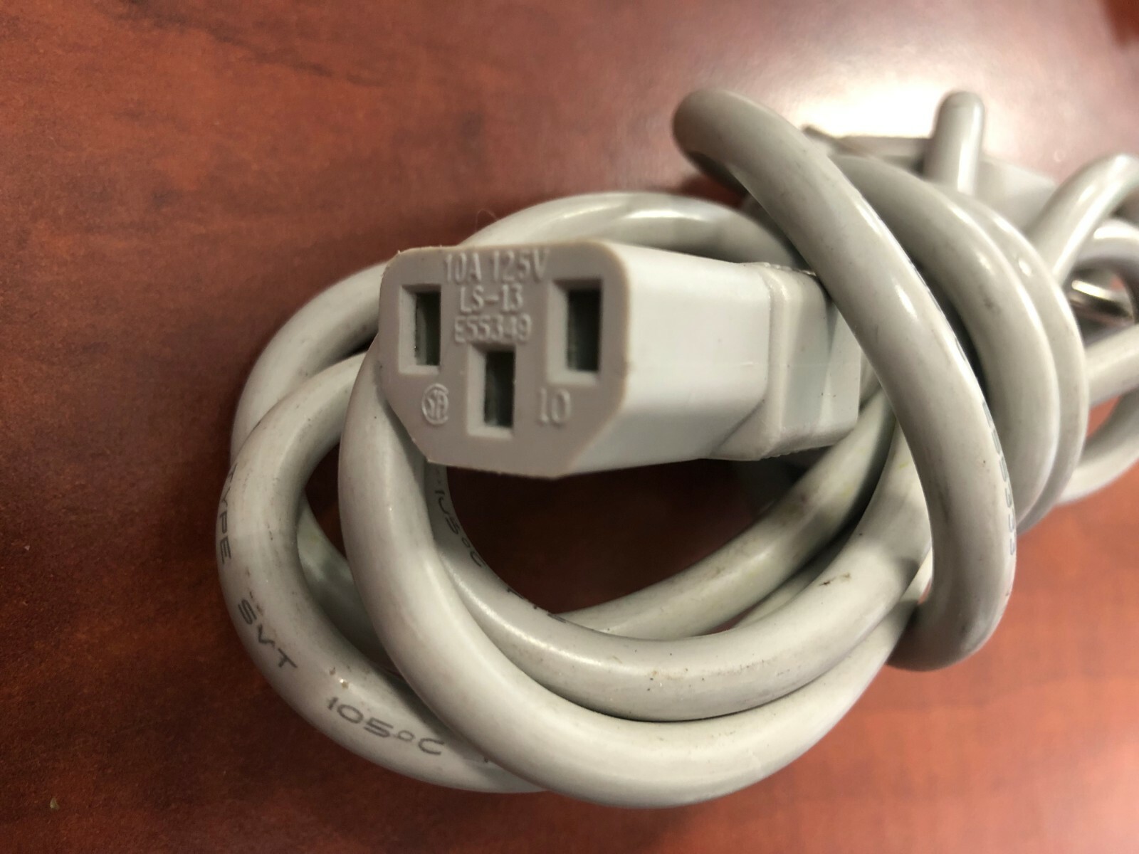 POWER CORD/CABLE tech/printer/moniter/ind 300v Longwell E55333 SVT FT2