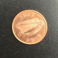 Eire / Ireland 1996 2p coin - Harp & CELTIC BIRD- two pingin / two pence (r)
