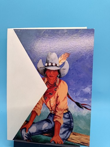 Tarjeta de felicitación Leanin Tree Western Tradition de colección (rito en jeans azules) amigos - Imagen 4 de 4