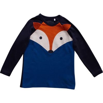 Green Cotton Freds World T-Shirt Langarmshirt Fuchs Fox Gr.  74  neu