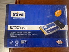 SEAL NEW ATIVA Wireless G Notebook Card 926-357 32-bit 802.11g 400ft Range