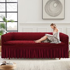 Sofa Slipcover, Stretch Slipcover, High Elastic Sofa Couch Cover with Skirt