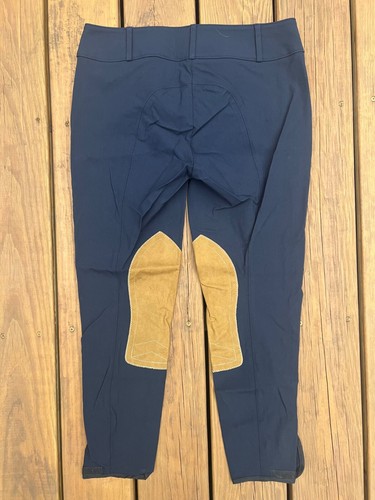 Tailored Sportsman Trophy Hunter Front Zip Breeches in Black&Blue/Tan (sz 30) - Picture 2 of 3