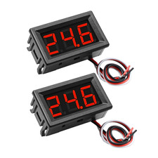 Exqutoo 2Pack DC0-100V Mini Voltmeter Voltage Tester DC Voltage Gauge Voltage In