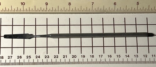 Vintage Unbranded Dental Medical Spatula End 6-3/8" Metal Hand Tool