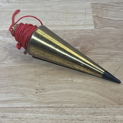 JLT Johnson Level & Tool 16oz Brass Plumb Bob Tip Replaceable 116 40-0676