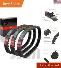 3-Pack Go Kart Drive Belts in Alloy Steel - Essential for Manco 5959/Comet Karts