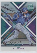2016 Panini Elite Extra Edition Aspirations Tie-Dye 18/25 JT Riddle #83 Auto 9pd
