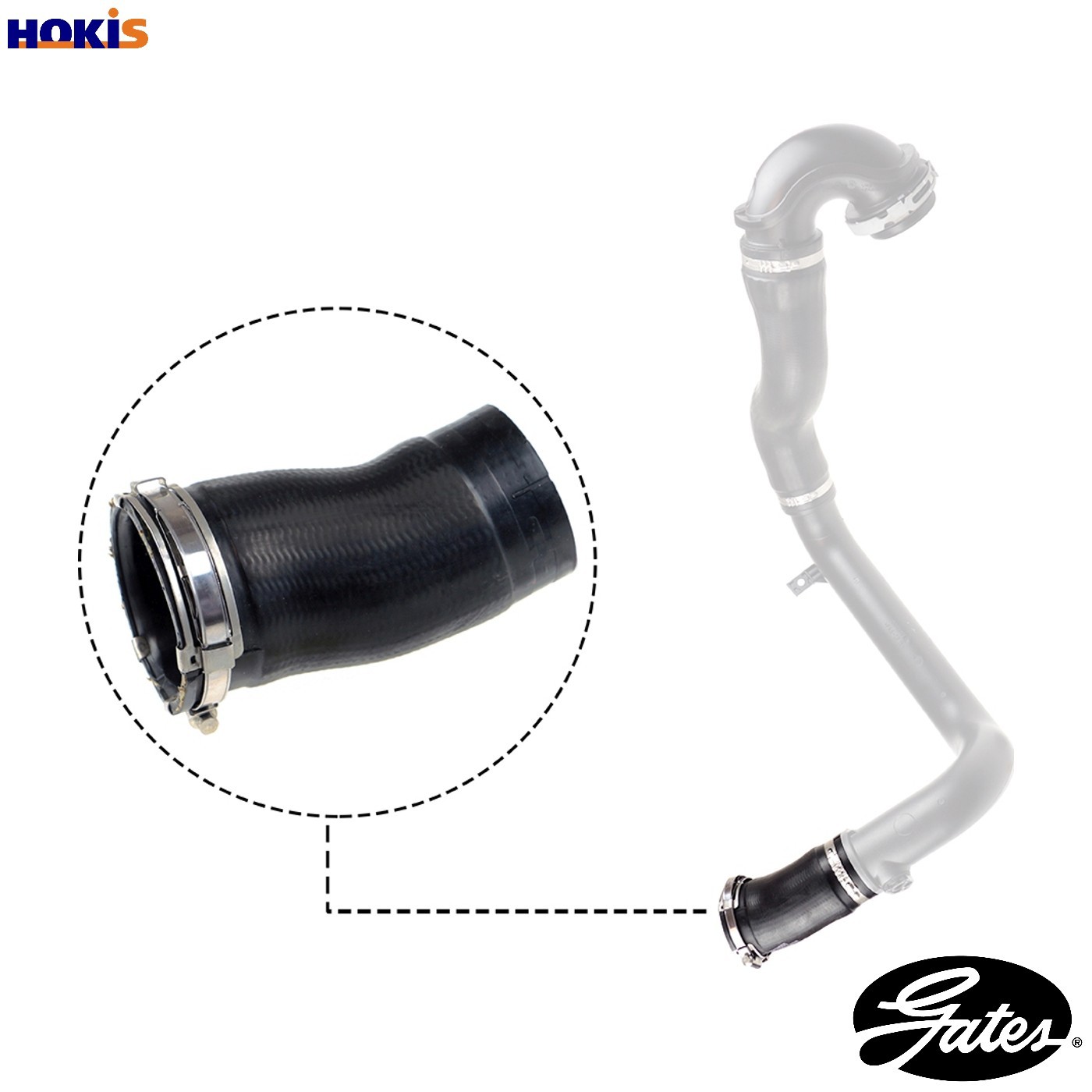 GATES-OE 09-0698 Charge Air Hose for OPEL,SAAB - Image 21