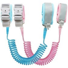 Anti Lost Wrist Link 8.2ft , Leash Wrist for Safety with Key Lock, 2 Pack, P...