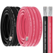 6 AWG Marine Grade Wire 10FT Red  Black 6 Gauge Marine Electrical Cable