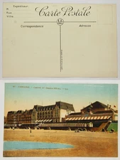 Vintage Postcard: Cabourg Casino and Grand Hotel, France, Divided Back