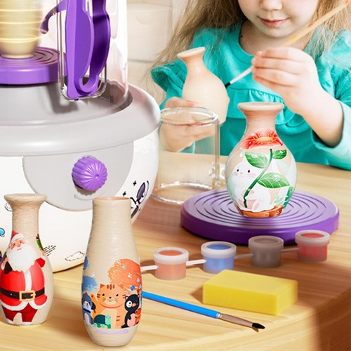 Kids Pottery Wheel Complete Kit Child Parent Interactive Toy for Beginners - Picture 7 of 7