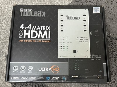 Gefen ToolBox GTB-HD4K2K-444 4x4 HDMI Matrix Switch 4K Ultra HD White