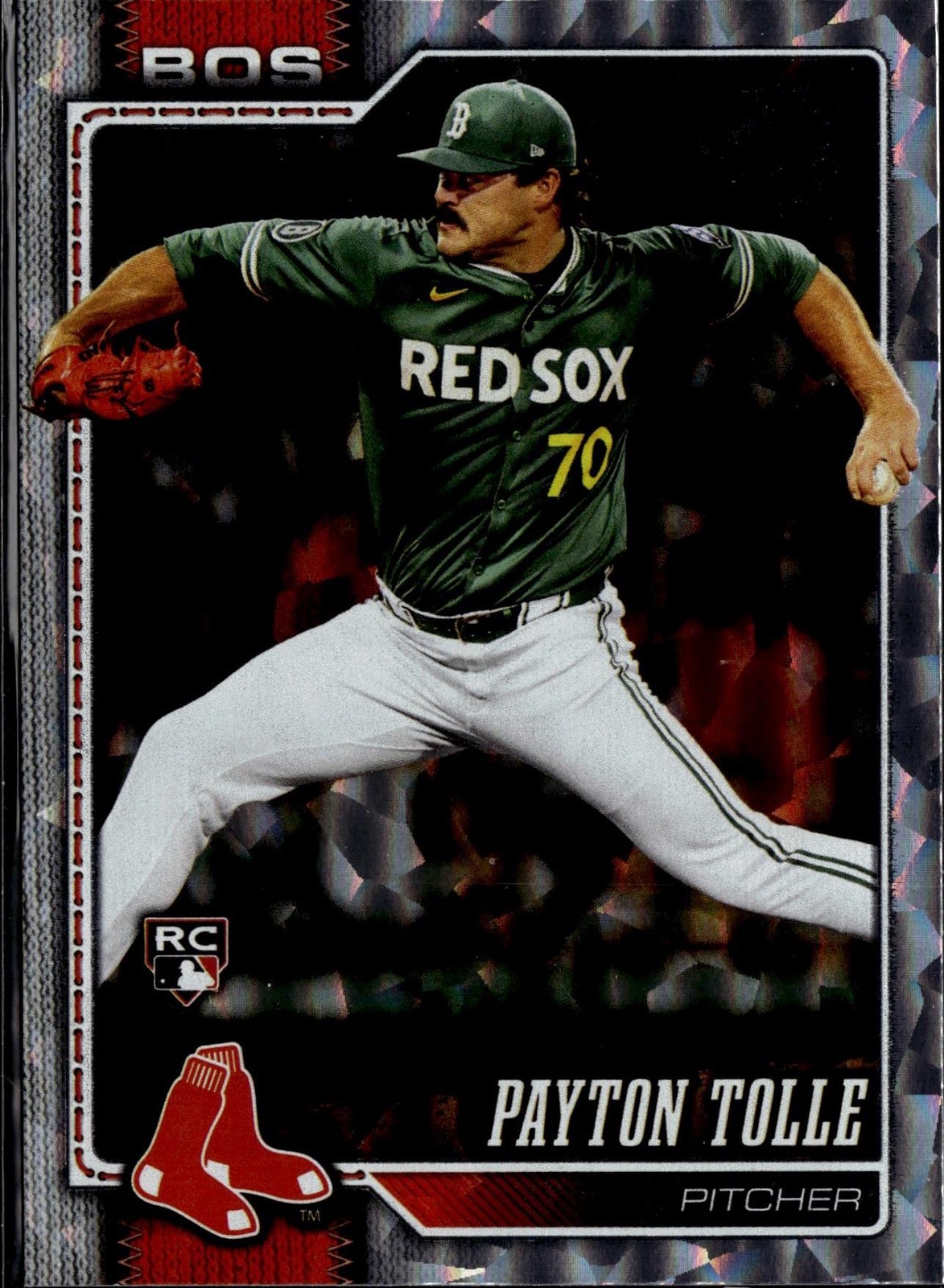 2026 Topps #15 Payton Tolle Silver Crackle Foil