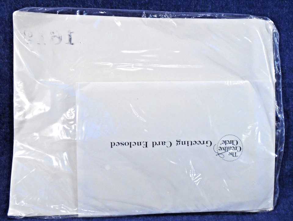 Vintage 80s Creative Circle Strawberry Blossoms Greeting Card Cross Stitch Kit - Image 4 of 4