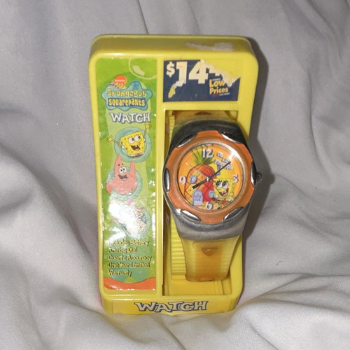 Nickelodeon SpongeBob & Patrick Quartz Analog Kids Watch Yellow Band w/ Box