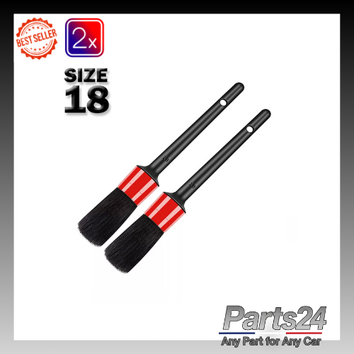 DETAILING BRUSHES - TWINPACK - SIZE 18 - IDEAL ON EXTERIOR AND INTERIOR SURFACES