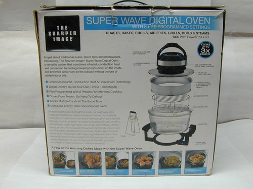 The Sharper Image CKY-20VD Digital Super Wave Convection Infrared Oven COMPLETE - Picture 2 of 2