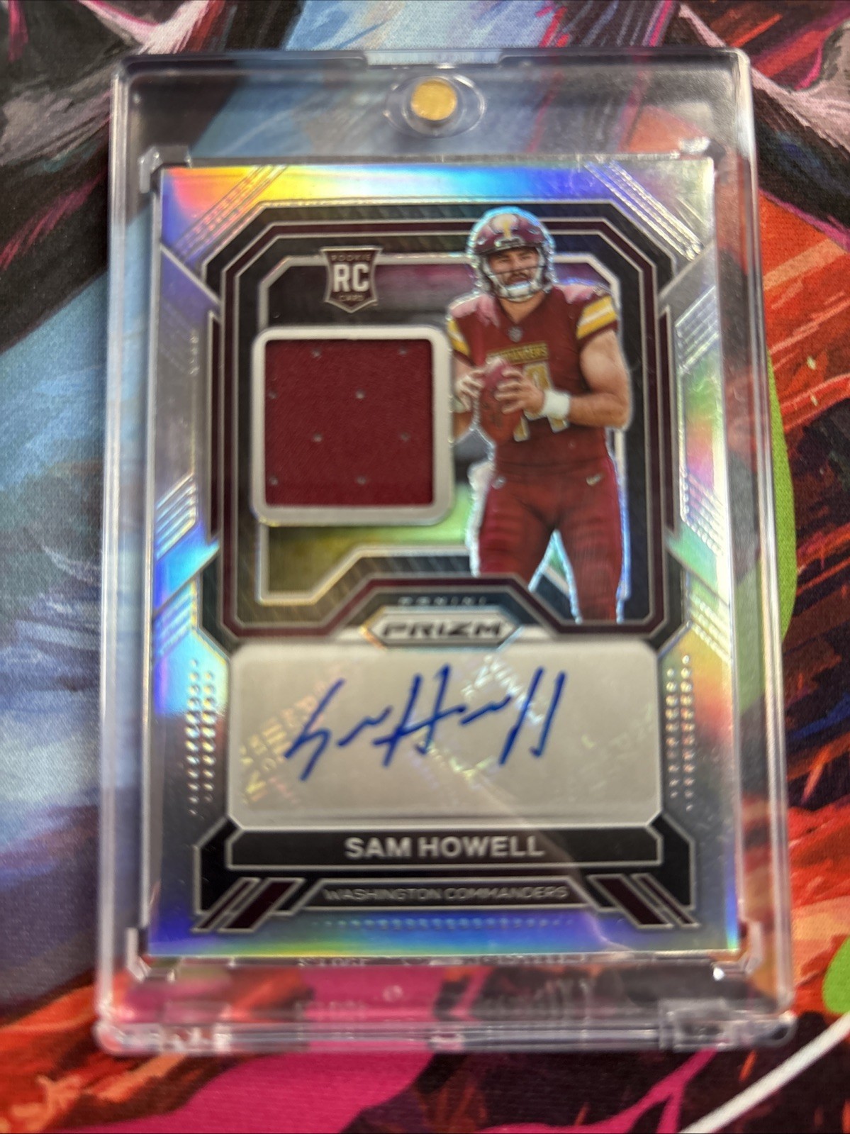 2022 Panini Prizm - Rookie Patch Autographs Sam Howell #RPA-SH Silver Prizm /99