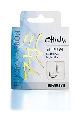 Akami Hooks Ami legati FLUOROCARBON - 1,60mt- 0,40mm - SIZE 1- Busta 20 PEZZI - Foto 1 di 1