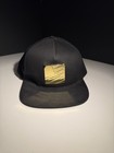Popular Demand Snapback Black Gold Metal Plate Logo Streetwear Hat Adjustable — photo 1
