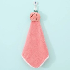 1/4PC Cartoon Children's Hand Towel Soft Absorbent Hanging Wash Cloth Kitchen UK