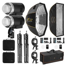 Flashpoint XPLOR300 Pro TTL R2 Battery-Powered Monolight 2-Light Location Kit