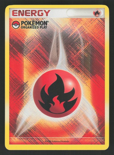 English LP Fire Energy (2009 Unnumbered POP Promo) 2009 PR Holofoil Pokemon