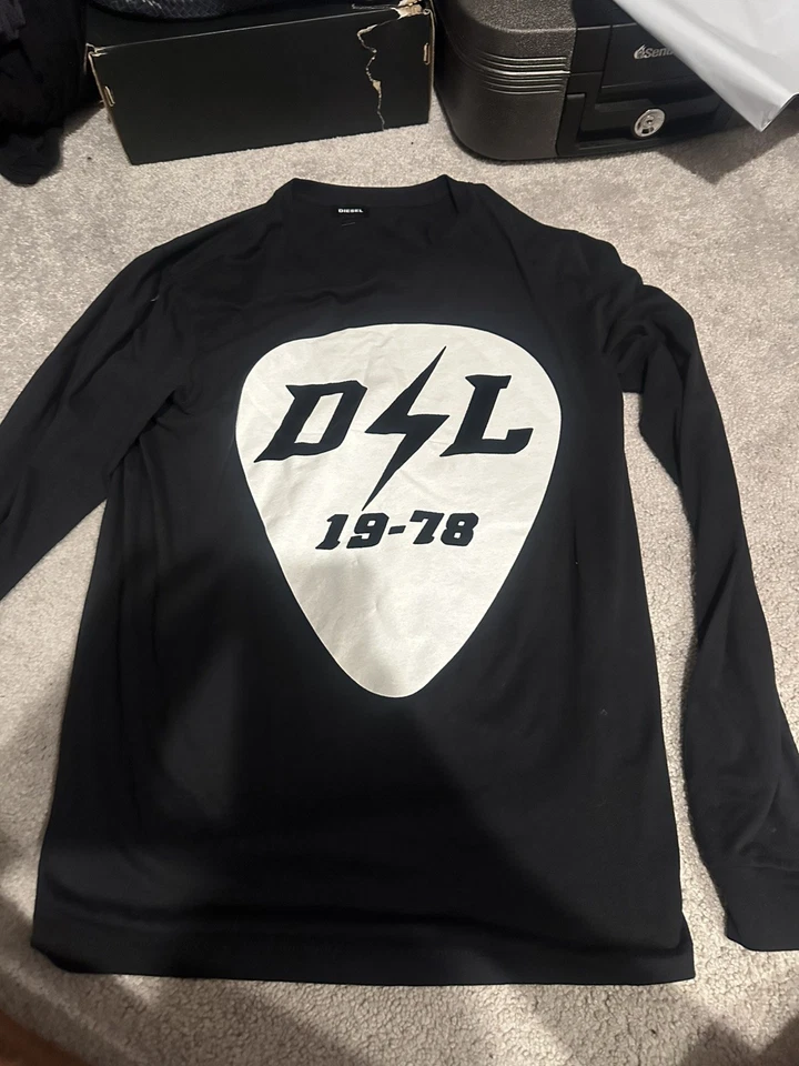 Camisa Diesel Hombre Manga Larga Negra Talla Grande Foto 2 de 2