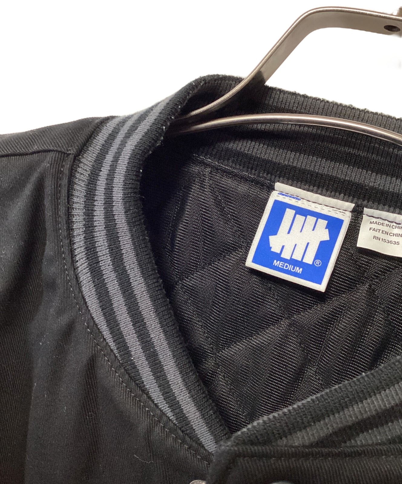 UNDEFEATED baseball jacket Size: MEDIUM Black x g… - image 13