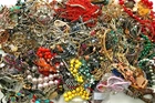 15 Lbs+ HUGE Vtg Costume to Fashion Jewelry lot Necklace Bead Chain UNSORTED
