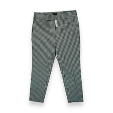 NWT Talbots Chatam Ankle Pants 14P Preppy Office Gingham Check Stretch Slim Leg