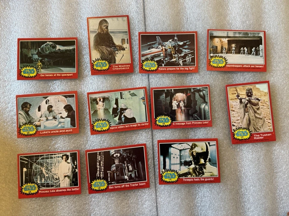 1977 Topps Star Wars Series 2 Red Complete Set (66) (67-132) Vintage NO STICKERS - Image 3 of 4