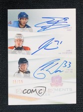 2009-10 The Cup 15/15 James van Riemsdyk Evander Kane Colin Wilson Auto 0u8p