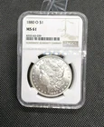 🔥 1880-O Morgan Silver Dollar NGC MS61 Beautiful .90 Silver US Coin High 61.Wow