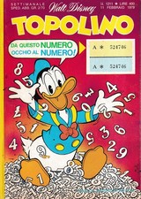 Topolino n.1211 + bollini di Disney ed.  Mondadori