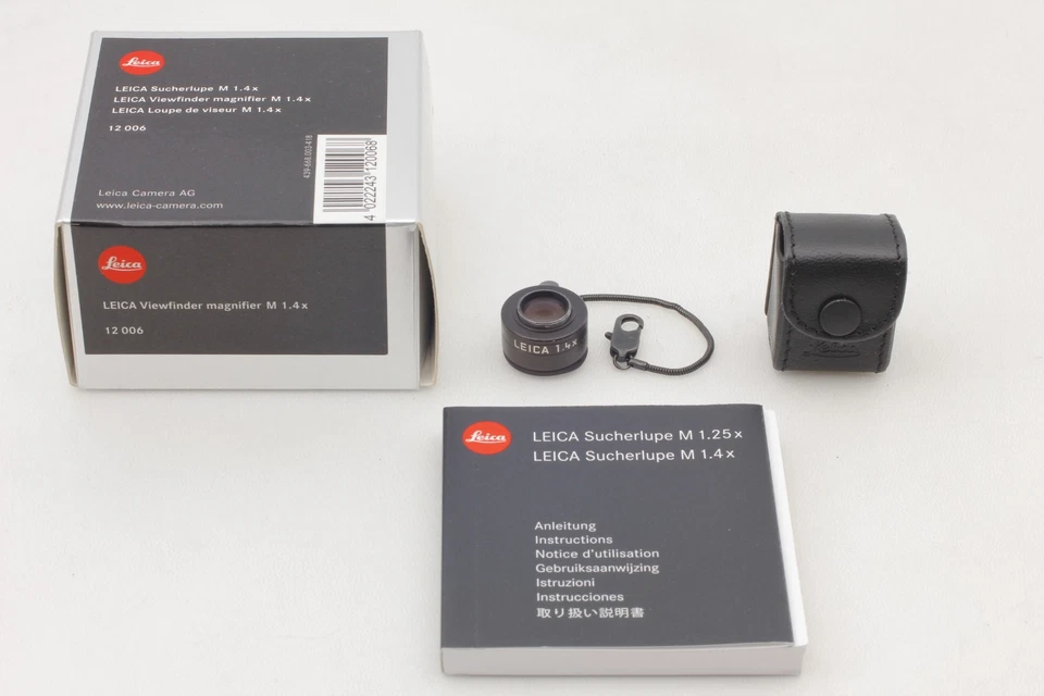 [Como nuevo con caja de estuche] Lupa visor Leica 12006 M1,4x para serie M de JAPÓN Foto 3 de 4