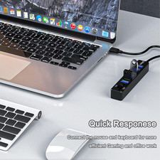 USB Hub with SD/TF Card Reader, 8 in 1 USB Extender USB Splitter with Sd/Mic...