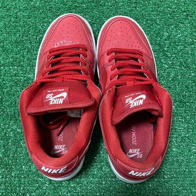 Size 9 - Nike SB Dunk Low Patent Red Sneakers 304292-616 Super