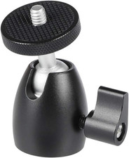 Mini Ball Head with 1/4 Inch Screw for Monopod Tripod Light Stand