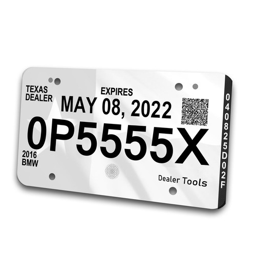 Temporary License Plates PVC Paper Sheet Tags, Waterproof, Tear Proof, for La...