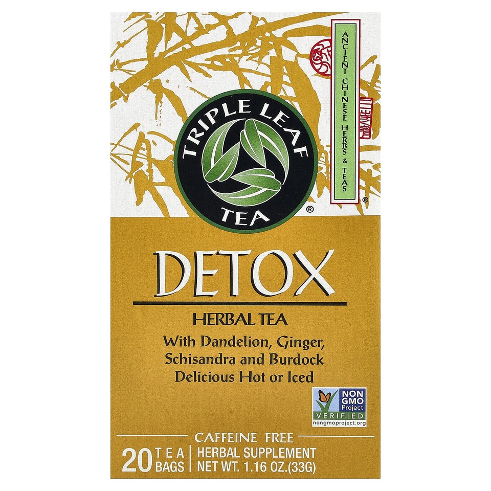 Detox, Herbal Tea, Caffeine Free, 20 Tea Bags, 1.16 oz (33 g)