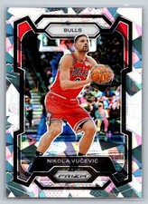 2023-24 Panini Prizm Prizms Ice #87 Nikola Vucevic - Chicago Bulls